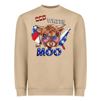 Mushroom Red White And Moo Cow Heavyweight Sweatshirt - RanaPortraitStore