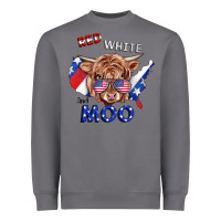 Storm Red White And Moo Cow Heavyweight Sweatshirt - RanaPortraitStore