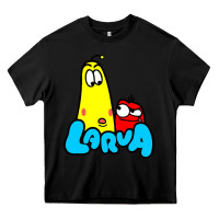 Black larva cartoon Heavy Core Tee - artisFamous