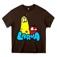 Chocolate Brown larva cartoon Heavy Core Tee - artisFamous