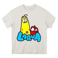 Cream larva cartoon Heavy Core Tee - artisFamous