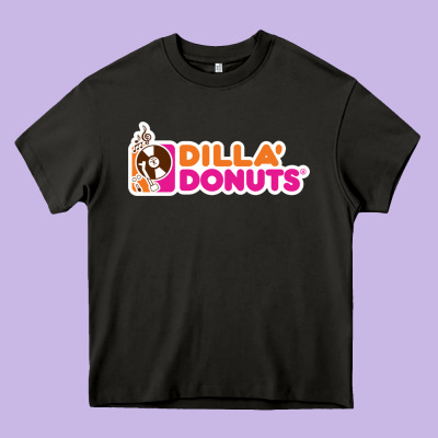 Dilla' Donuts Heavy Core Tee Designed By Artisfamous