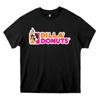 Black dilla' donuts Heavy Core Tee - artisFamous