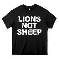 Black lions not sheep Heavy Core Tee - artisFamous