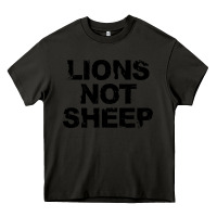 Asphalt lions not sheep Heavy Core Tee - artisFamous