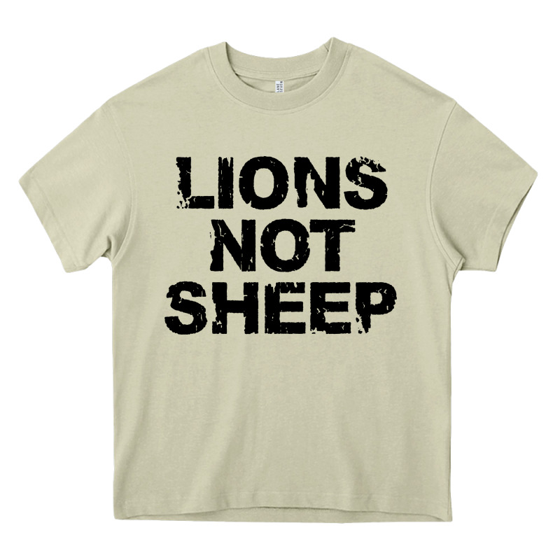 Lions Not Sheep Heavy Core Tee by artisFamous | Teevron