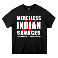 Black merciless indian savages Heavy Core Tee - artisFamous