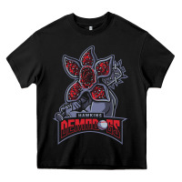 Black hawkins demodogs Heavy Core Tee - artisFamous