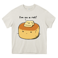 Cream i'm on a roll! Heavy Core Tee - artisFamous