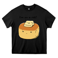 Black i'm on a roll! Heavy Core Tee - artisFamous