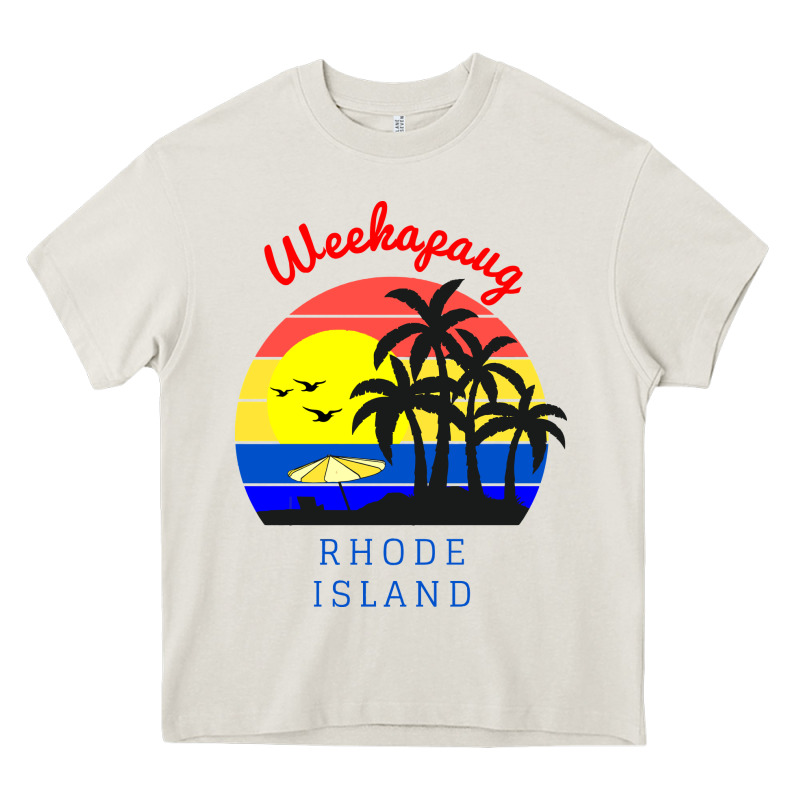 Weekapaug, Rhode Island Sunset Heavy Core Tee by artisFamous | Teevron