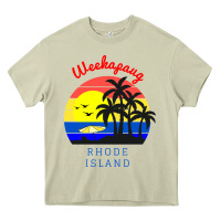 Mossy weekapaug, rhode island sunset Heavy Core Tee - artisFamous