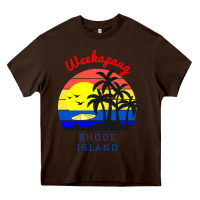 Chocolate Brown weekapaug, rhode island sunset Heavy Core Tee - artisFamous
