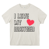 Cream i love my brother, brothers day , brother sister  love Heavy Core Tee - artisFamous