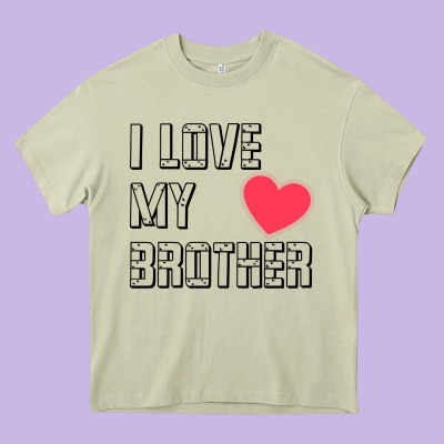 I Love My Brother, Brothers Day , Brother Sister  Love Heavy Core Tee Designed By Artisfamous