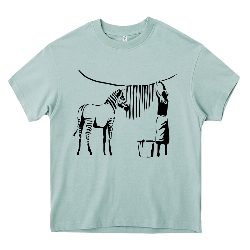 Banksy Zebra Heavy Core Tee by artisFamous | Teevron