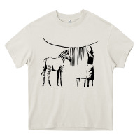 Cream Banksy Zebra Heavy Core Tee - artisFamous
