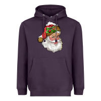 Plum santa with snow Heavyweight Hoodie - RanaPortraitStore