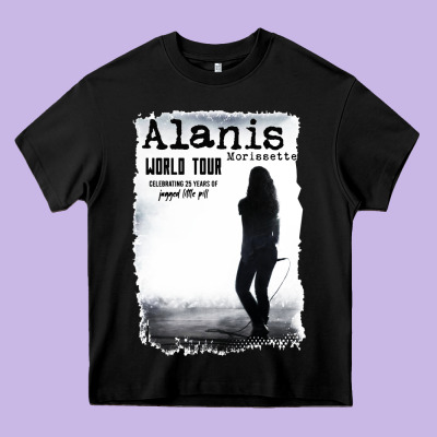 Alanis Morissette, World Tour Heavy Core Tee Designed By Artisfamous