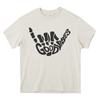 Cream goodvibes shaka Heavy Core Tee - artisFamous