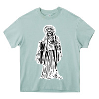 Arona santa muerte blanca Heavy Core Tee - artisFamous