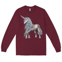Burgundy Unicorn Long Sleeve Tee - LillyAllenDesigns