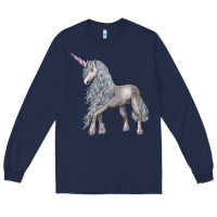 Navy Unicorn Long Sleeve Tee - LillyAllenDesigns