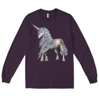 Plum Unicorn Long Sleeve Tee - LillyAllenDesigns