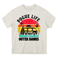 Cream car pogue life outer banks Heavy Core Tee - artisFamous