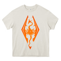 Cream skyrim elder scrolls oblivion Heavy Core Tee - artisFamous