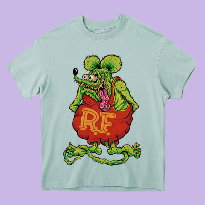Classic Rat Fink Heavy Core Tee Designed By Artisfamous