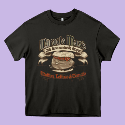 Mutton Lettuce And Tomato Heavy Core Tee Designed By Artisfamous
