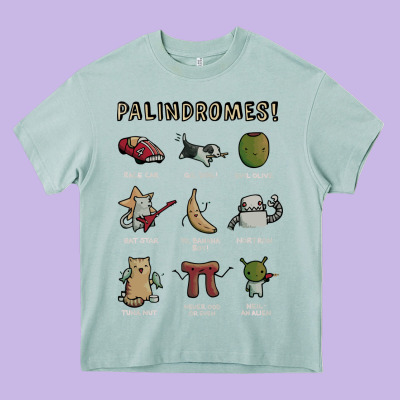 Palindromes! Heavy Core Tee Designed By Artisfamous