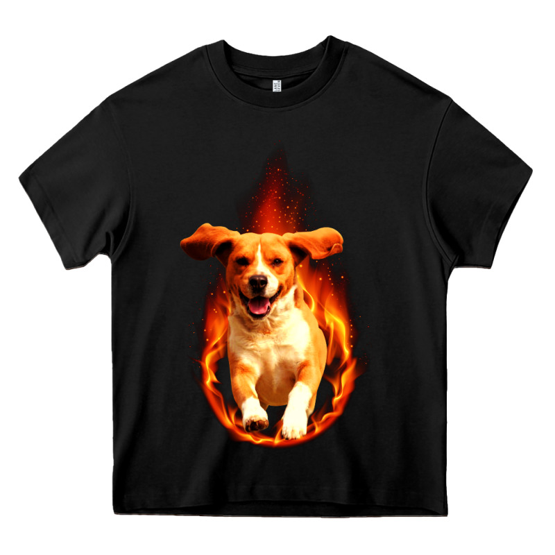 Dog In Fire Heavy Core Tee by artisFamous | Teevron