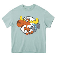 Arona Vintage Rocky And Bullwinkle Heavy Core Tee - artisFamous
