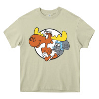 Mossy Vintage Rocky And Bullwinkle Heavy Core Tee - artisFamous