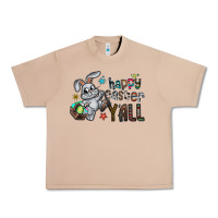 Burro Happy Easter Y'all Urban Heavy Tee - CowhideDigitalArt