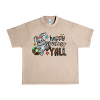 French Oak Happy Easter Y'all Urban Heavy Tee - CowhideDigitalArt