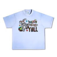 Grape Ice Happy Easter Y'all Urban Heavy Tee - CowhideDigitalArt