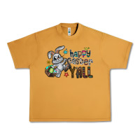 Peanut Butter Happy Easter Y'all Urban Heavy Tee - CowhideDigitalArt
