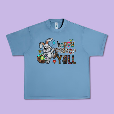 Happy Easter Y'all Urban Heavy Tee Designed By Cowhidedigitalart