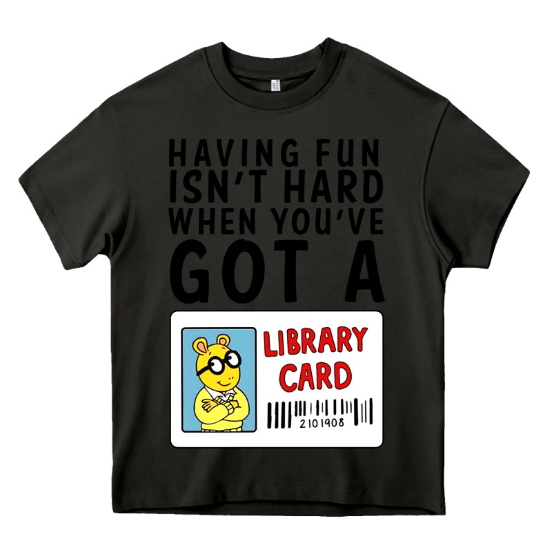 Arthur Library Card Classic Rachelrae09 Heavy Core Tee by artisFamous | Teevron