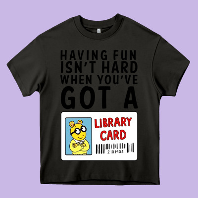 Arthur Library Card Classic Rachelrae09 Heavy Core Tee Designed By Artisfamous