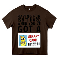 Chocolate Brown arthur library card classic rachelrae09 Heavy Core Tee - artisFamous