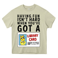Mossy arthur library card classic rachelrae09 Heavy Core Tee - artisFamous