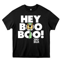 Black yogi bear Heavy Core Tee - artisFamous