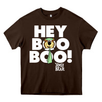 Chocolate Brown yogi bear Heavy Core Tee - artisFamous
