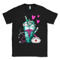 Black Nurse Frappe Classic Tee - FaDigitalArtStudio