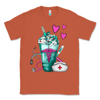 Copper Nurse Frappe Classic Tee - FaDigitalArtStudio