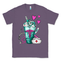 Lavender Nurse Frappe Classic Tee - FaDigitalArtStudio